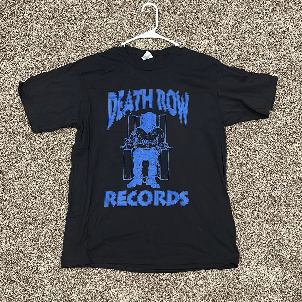 Large Black Death Row Records tee